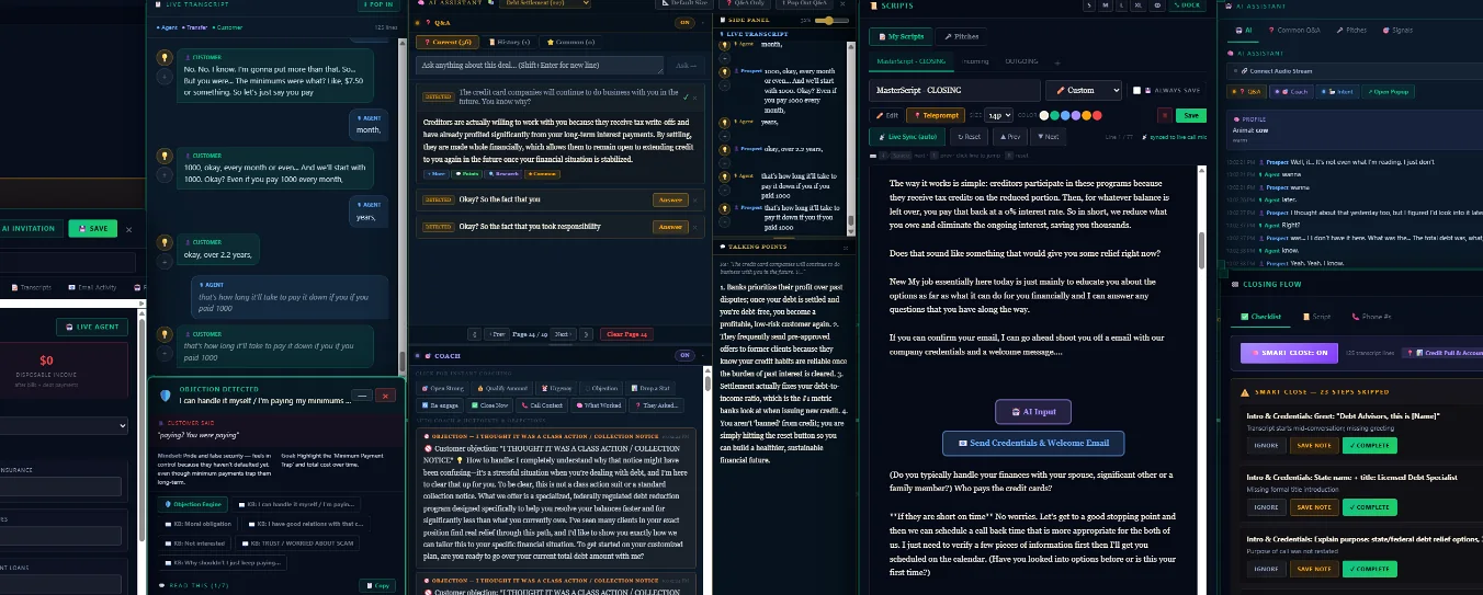 Technical preview screenshot of hot lead intelligence